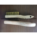 High Quality Wooden Handle Brass Wire Polishing Brush (YY-601)